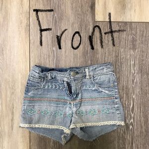Jean shorts - girls with design